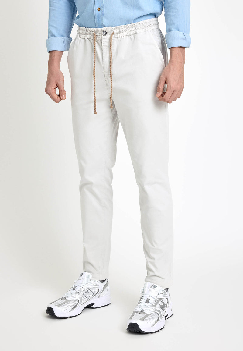 Pantalón jogger off-white