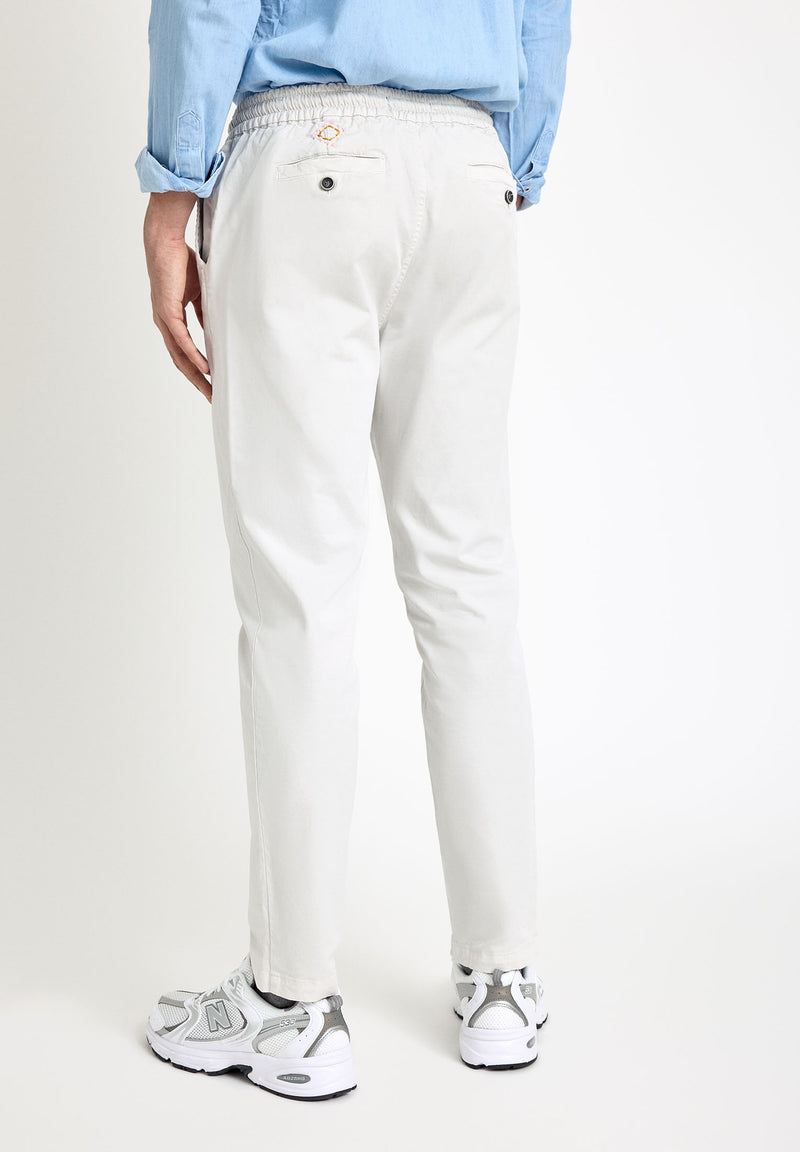 Pantalón jogger off-white