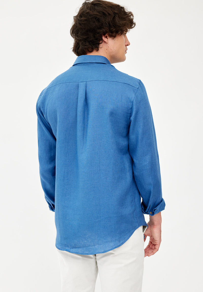 Denim blue washed shirt
