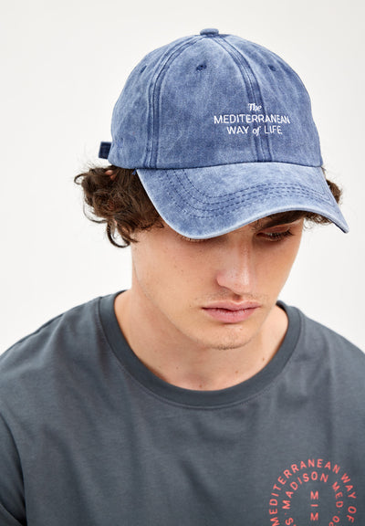 Gorra azul Med Life bordado