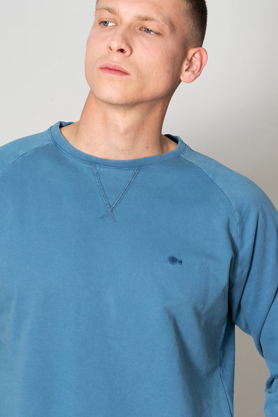 Sudadera básica azul