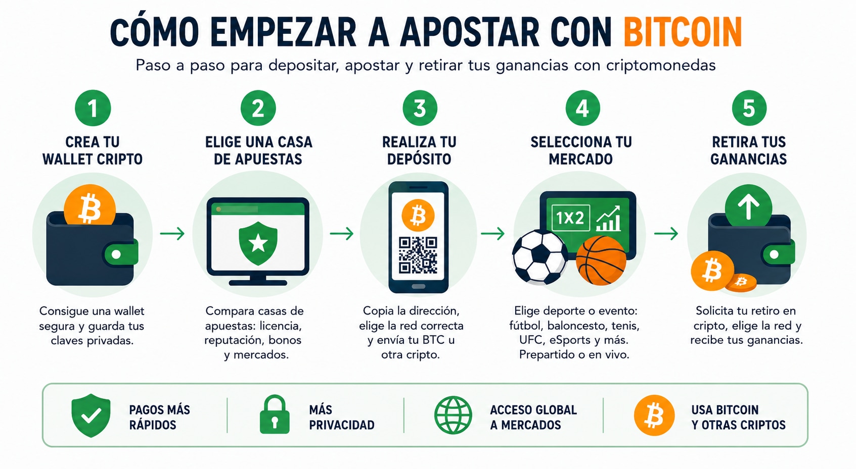 Casas de Apuestas con Bitcoin y Criptomonedas 2026